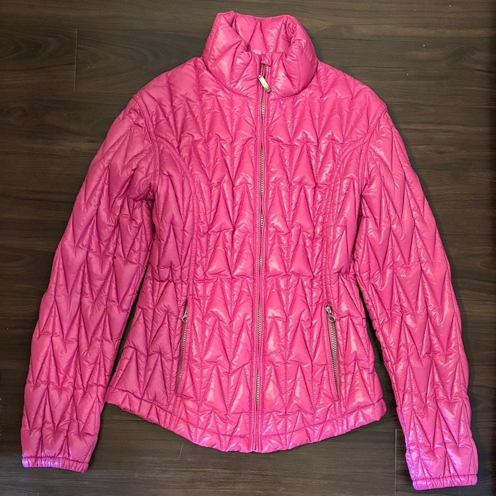 Vibrant Pink Women's Quilted Puffer Jacket